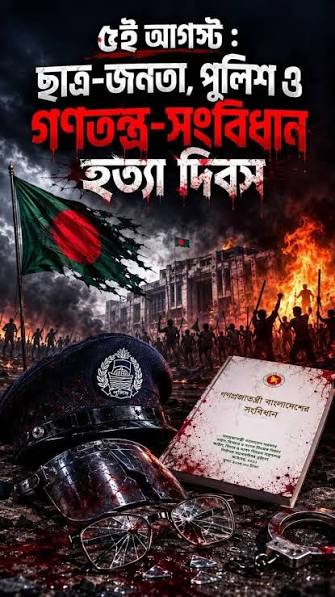 ৫ই আগস্ট: গণতন্ত্র ও সংবিধান হত্যা দিবস