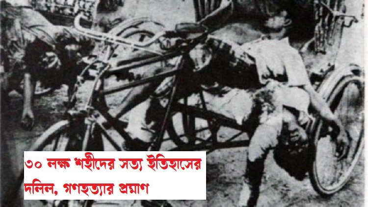 ৩০ লক্ষ শহীদের সত্য ইতিহাসের দলিল, গণহত্যার প্রমাণ